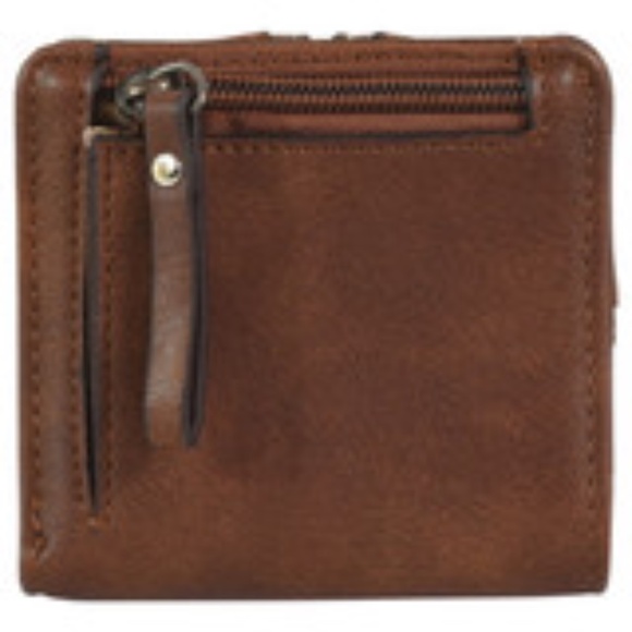 NWT Justin Turquoise Naja Concho Brown Wallet - Picture 4 of 7